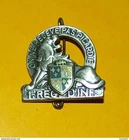 1st Infantry Regiment, stamped guilloche back, 2 rings, DRAGO PARI MANUFACTURER