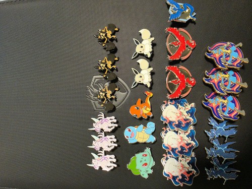 23 Official Pokémon Pin Lot - Charmander, Bulbasaur, Eevee, Squirtle and more