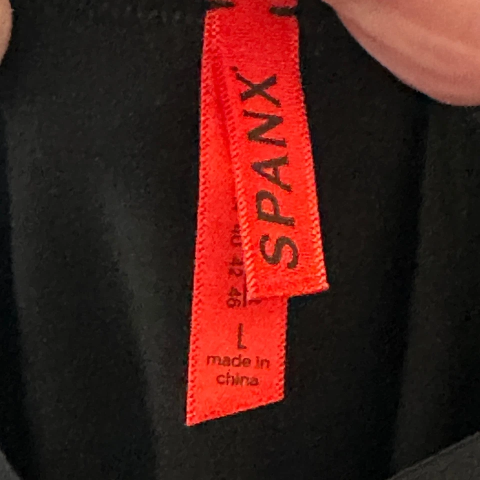 Spanx Simplicity Black V Neck Adjustable Strap Shapewear Slip Size L - Image 3 of 4