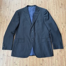 Suitsupply Napoli INT Blazer Charcoal Gray Wool Super 110s Zignone EU 56 Regular