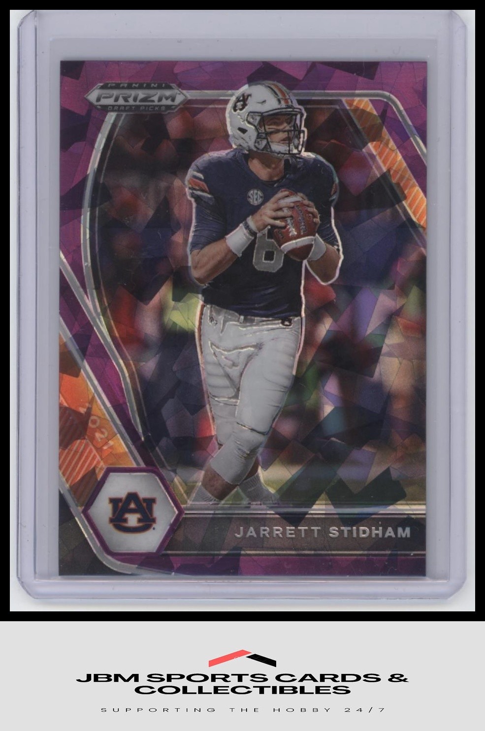 2021 Panini Prizm Draft Picks #31 Jarrett Stidham Purple Ice #/149