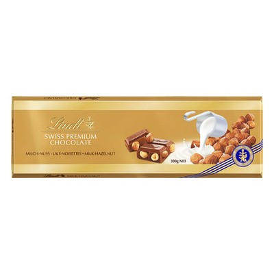 10x 300gr. Lindt ALPEN Vollmilch NUSS Schokolade SWISS PREMIUM NEU OVP 10 Stück