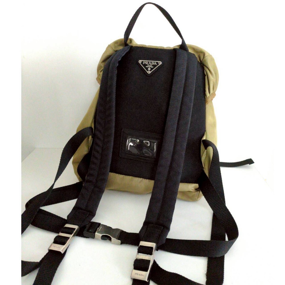 PRADA V135 Mini Backpack Drawstring Multifunctional Nylon Bag PRADA SPORT Vintag thumbnail 3