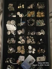ESTATE VINTAGE COSTUME JEWELRY EARRING LOT 46 Pair Clip Sterling Antique POST