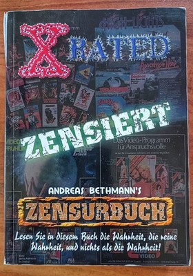 X-Rated + ZENSIERT + Andreas Bethmann's Zensurbuch, Rarität, Erstauflage