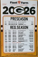 2026 GREEN BAY PACKERS Schedule  NFL Football Sked COOL MAGNET