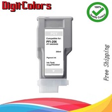 PFI206 PGY Photo Gray Ink Tank Cartridge For Canon IPF 6400 6450