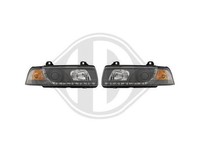 Designscheinwerfer Set E36 FüR 90-99 H1+H1 Klargl.Schwarz