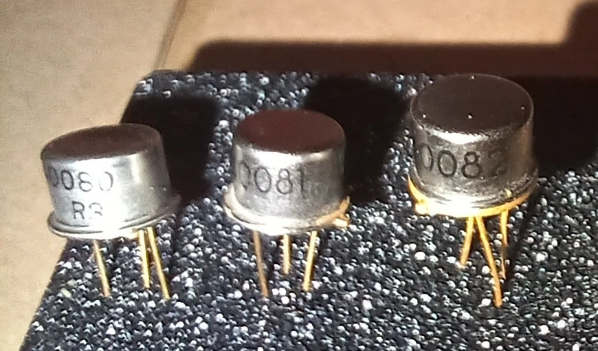 RCA 40080, 40081, 40082 HF OSC, Driver, und PA Transistor Set/NOS/TO-39 Gold...