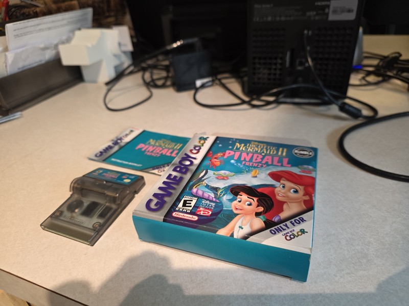 Disney's The Little Mermaid II Pinball Frenzy Nintendo GAME BOY COLOR Complete