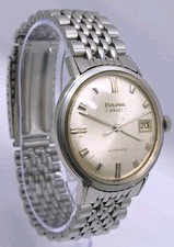 Vtg 1960s Bulova Aerojet Automatic Steel Bracelet 36mm Gents Watch Cal 11 ALAC 