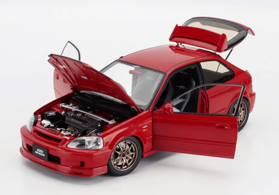 1/18 MotorHelix Honda Civic Type R ( EK9 ) RHD in red Mugen