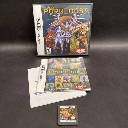 Nintendo DS Game - Populous DS (2008) CIB Complete In Box