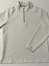 Kirkland Signature Mens 1/2 Zip Pullover Sweatshirt UPF Stretch Wick GRAY MEDIUM