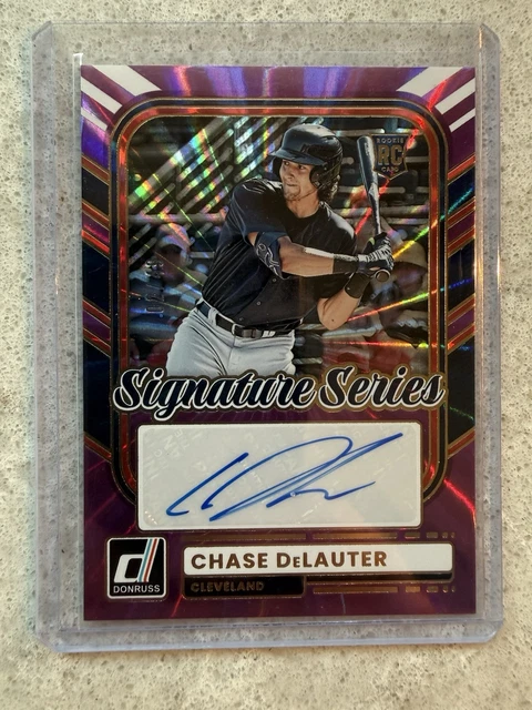 Panini 2026 Donruss Signature Series Auto #SS-CD Chase DeLauter Guardians #d /49