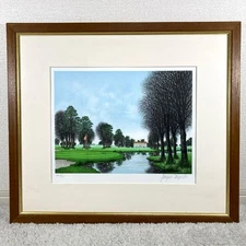Jacques Deperto Forest Oak Golf Course Lithograph Print Painting Sign