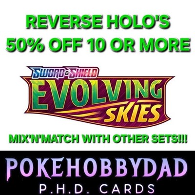 Pokemon Karte - Evolving Skies - Reverse Holo Einzeln - Multibuy Rabatt