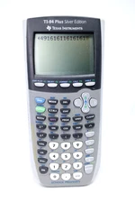 Texas Instruments TI-84 Plus Silver Edition Tested & Working *Battery cover weak