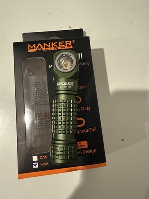 Manker E03H III LED Headlamp 14500 / AA Magnetic Flashlight Right Angle