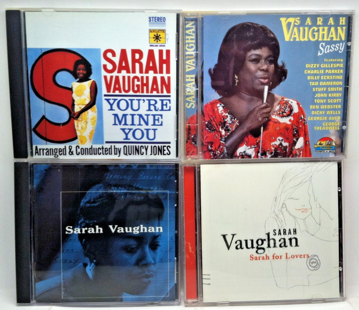 Sarah Vaughan CD LOT : Sassy, You're Mine You, Sarah for Lovers ... Jazz Vocals