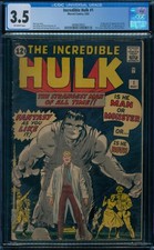 Incredible Hulk  1 CGC 3.5  1st Hulk
