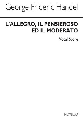 George Frederick Handel | L'allegro Il Pensieroso Ed Il Moderato | Taschenbuch