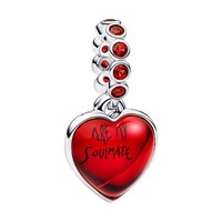 Pandora Schmuck Silber Charm-AnhäNger Rotes Muranoglas Herz 794429C01