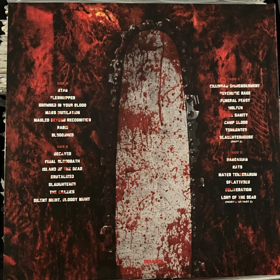 Mortician - Chainsaw Dismemberment LP 2023 Relapse - RR6423 [2x Royal Blue] NEW - Image 2 of 4
