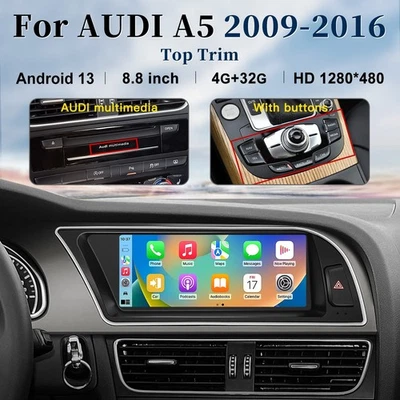 STWEI 8.8" Autoradio Apple Carplay Touchscreen Multimedia Player Für Audi A5 2009-2016