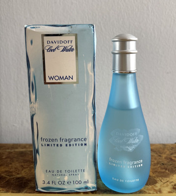 Cool Water Frozen Limited Edition by Davidoff 3.4 oz EDT Spray Women SHELF WEAR