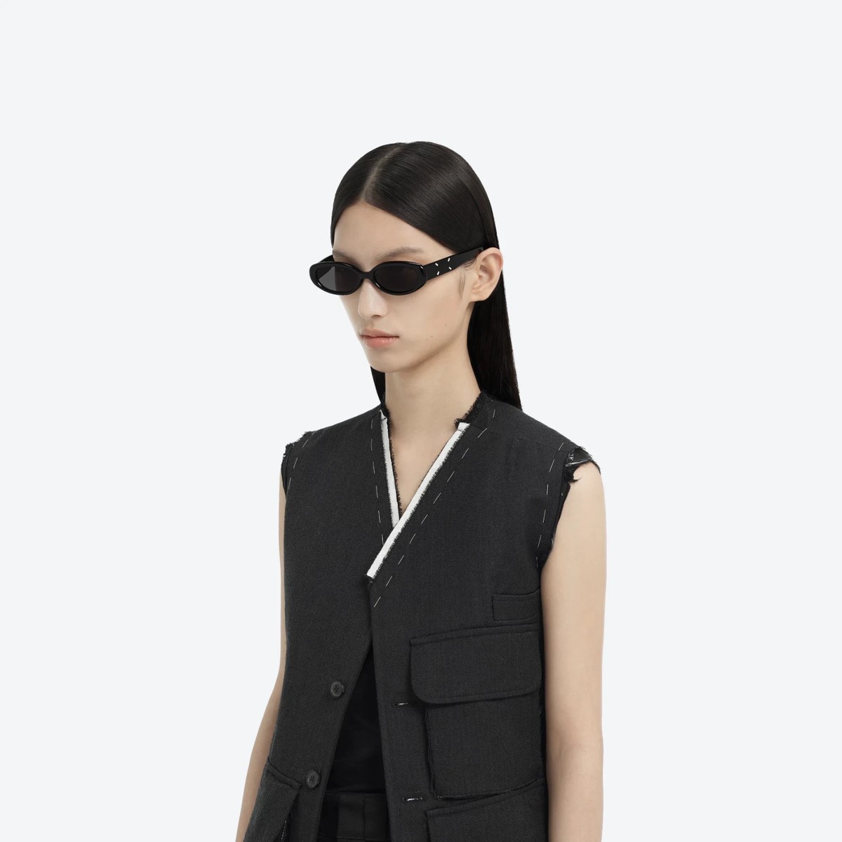 Gentle Monster Maison Margiela MM206 01 Sunglasses Black/Gray New