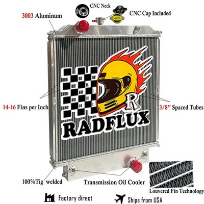 #VAB1003556 Aluminum Radiator For 97-08 Freightliner MT35 MT45 MT55 FL112 FLD112