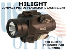 HiLight P20GL Green Laser and 500 Lumen Flashlight Combo