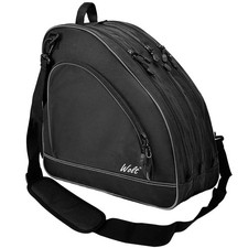 WOLT Ice Skate Bag Inline Roller Skate Bag Adjustable Shoulder Strap Black