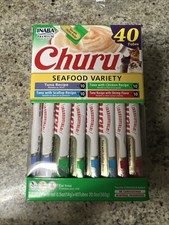 Inaba Churu Cat Treats Seafood Variety Pack Lickable Pur e Tubes 40 Ct Nov 2025