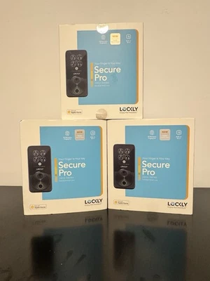 Lockly Secure Pro Zeno Matte Black WiFi Smart Deadbolt Home Key Fingerprint