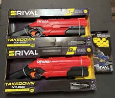2 X Hasbro Nerf Rival Takedown XX 800 Pump Action Red Blasters  50 Rounds NIB