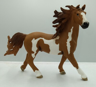 Schleich Brown White PAINT PINTO STALLION 2014 Horse