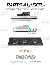 Cynosure Apogee ELITE MPX Focus Lens 12mm, Elite MPX Focus Lens 12 mm Optics kit