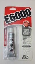 E6000 Multiuse Industrial Strength Adhesive -Clear - 0.5oz Tubes (10 pack)