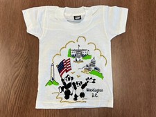 VINTAGE WASHINGTON DC T SHIRT XS LUKE A TUKE 1990 DEADSTOCK NOS SINGLE STITCH