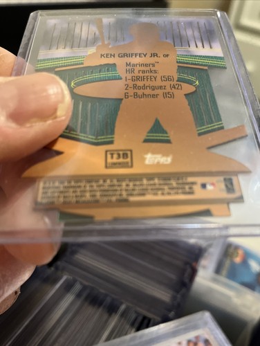 KEN GRIFFEY JR 1999 STADIUM CLUB TRIUMVIRATE LUMINOUS DIE CUT ULTRA RARE #3B NM+ - Picture 9 of 10