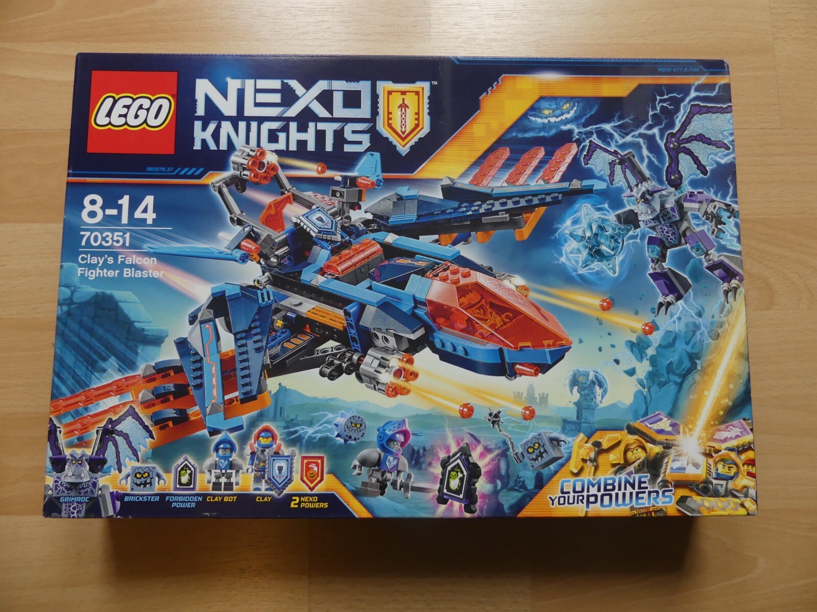 Lego Nexo Knights 70351 Jet de Combat à Ailes Extensibles et Double Lance-Tenons