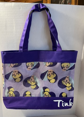 Bolso de Mano de Playa Disney Tinker Bell Malla Púrpura con Monedero Adjunto “Tink” - Imagen 5 de 12