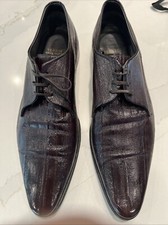 Versace leather dress shoes men 42.5 