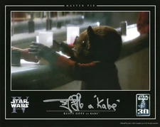 LAST ONE- Official Pix- Star Wars Celebration IV- Rusty Goff(e) signed Kabe 8x10