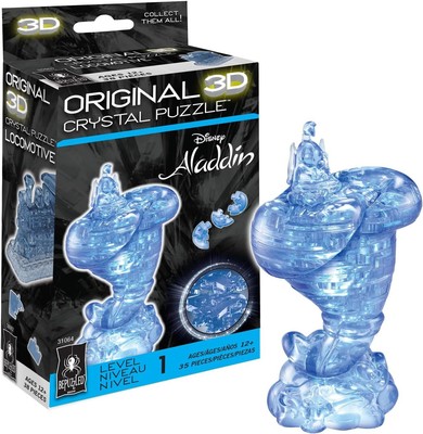 BePuzzled Original 3D Crystal Jigsaw Puzzle - Genie Disney Aladdin Brain Teaser,