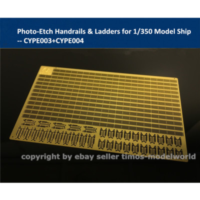 Photo-Etched PE Handrail & Ladder for 1/350 Model Ship CYPE003+CYPE004