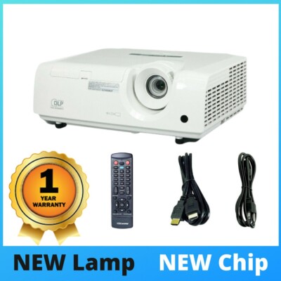 Mitsubishi XD250U DLP Projector, NEW Lamp NEW Chip, 2700 Lm HDMI, w/Accessories