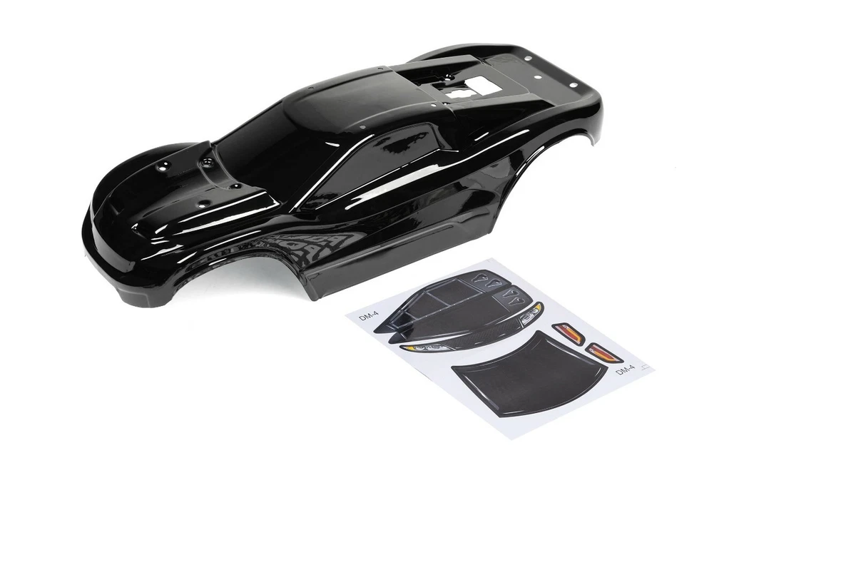Custom Body Black for Traxxas 1 10 Rustler 4x4 Truck Shell Cover